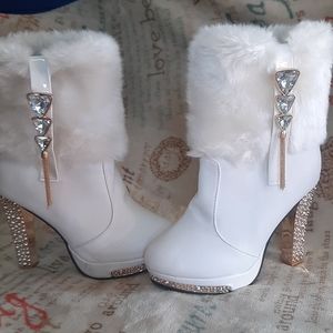 Luxurious Red Bottom Heeled Booties